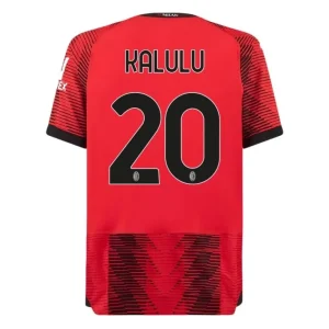 Pierre Kalulu AC Milan 23/24 Home Jersey