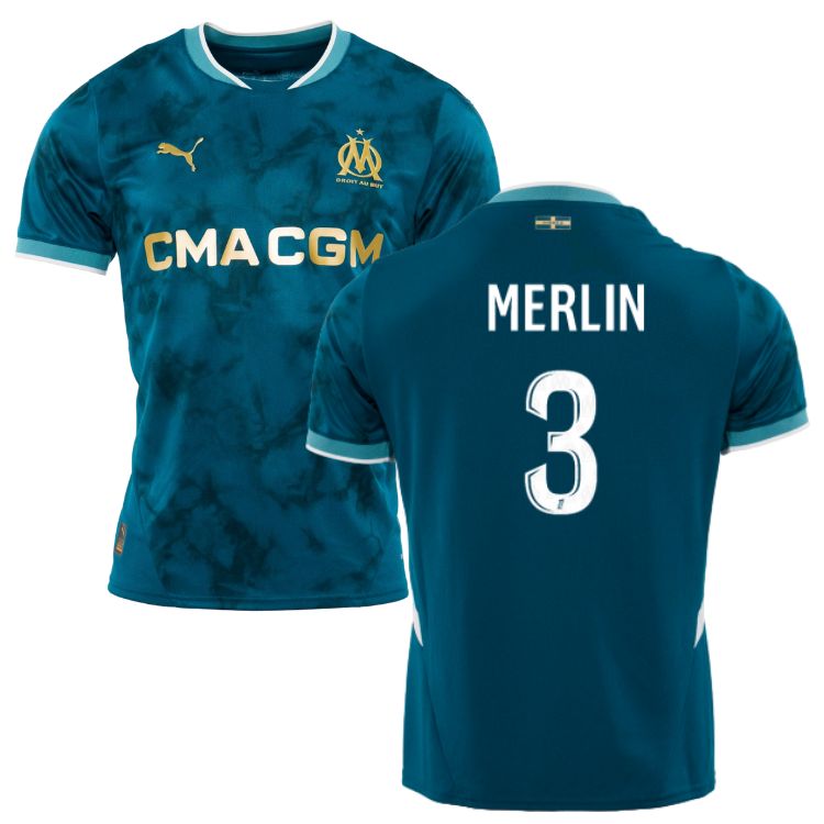 Quentin Merlin Marseille 2024/25 Away Jersey