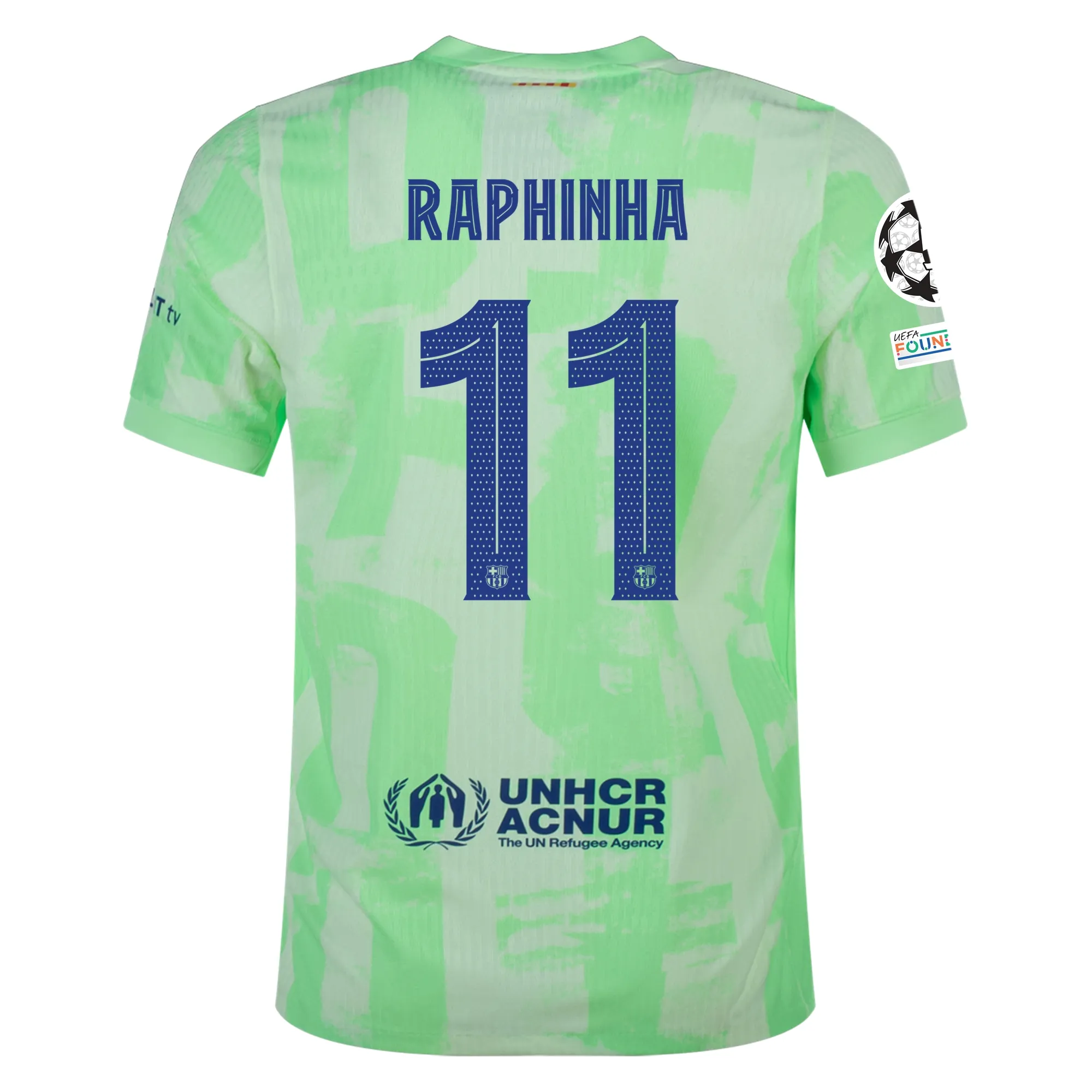 Raphinha Barcelona 2024/25 Authentic UCL Third Jersey