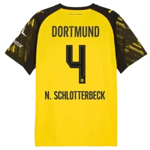 Nico Schlotterbeck Borussia Dortmund 2025/26 Home Jersey