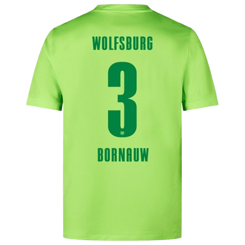 Sebastiaan Bornauw Wolfsburg 2024/25 Home Jersey
