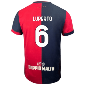 Sebastiano Luperto Cagliari Calcio 2024/25 Home Jersey