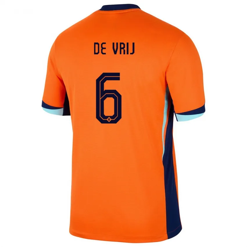 Stefan De Vrij Netherlands 2024/25 Home Jersey