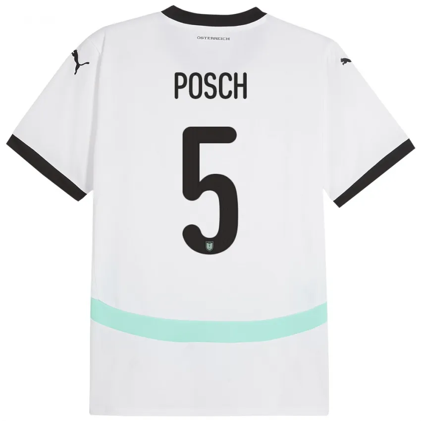 Stefan Posch Austria 2024/25 Away Jersey