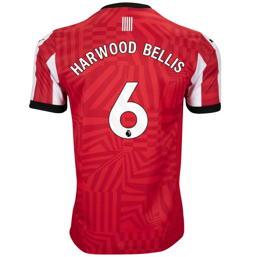 Taylor Harwood-Bellis Southampton 2024/25 Home Jersey