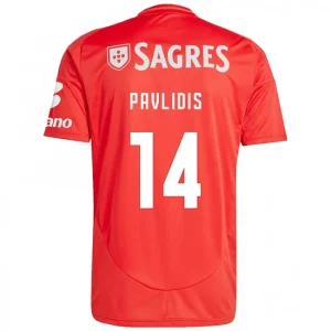 Vangelis Pavlidis Benfica 2024/25 Home Jersey