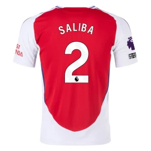 William Saliba Arsenal 2024/25 Authentic Home Jersey
