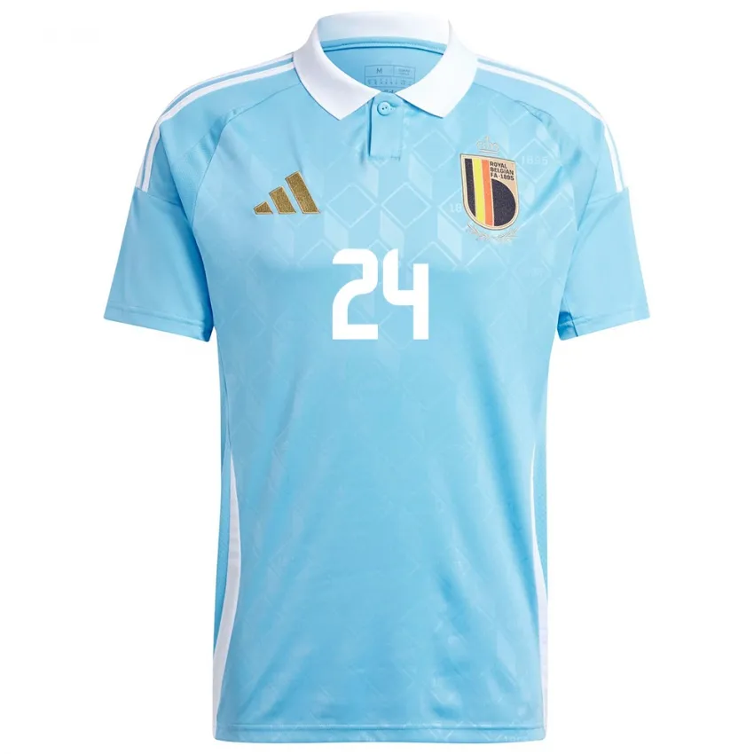 Wout Faes Belgium 2024/25 Away Jersey - Image 2