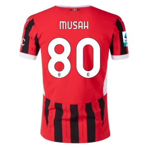 Yunus Musah AC Milan 2024/25 Authentic Home Jersey