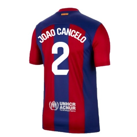 João Cancelo Barcelona 2023/24 Home Soccer Jersey