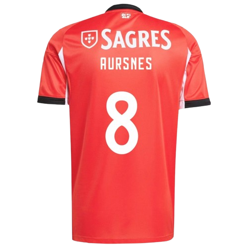 Fredrik Aursnes Benfica 2025/26 Home Jersey