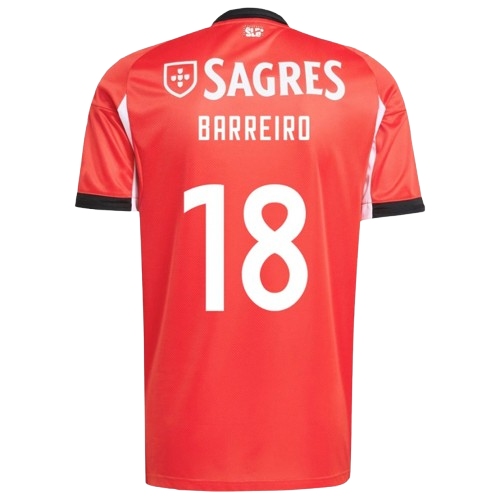 Leandro Barreiro Benfica 2025/26 Home Jersey