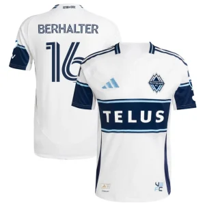 Sebastian Berhalter Vancouver Whitecaps 2025 Authentic Home Jersey