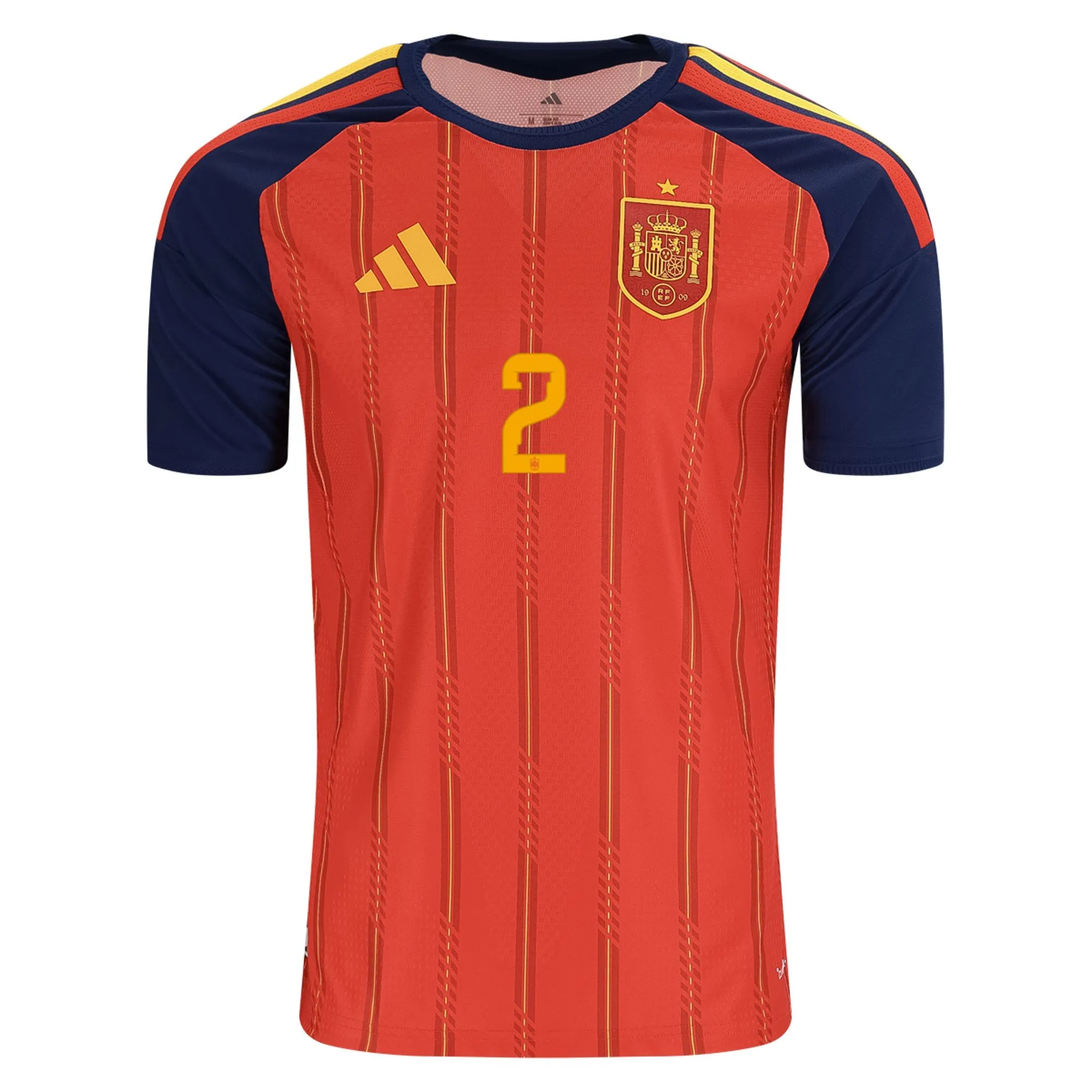 dani carvajal spain 26/27 authentic home jersey