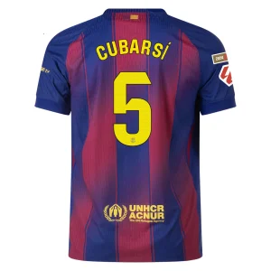 Pau Cubarsí Barcelona 2025/2026 Authentic Home Jersey