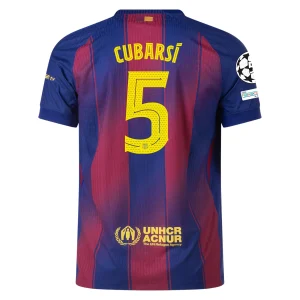 Pau Cubarsí Barcelona 2025/2026 Authentic UCL Home Jersey