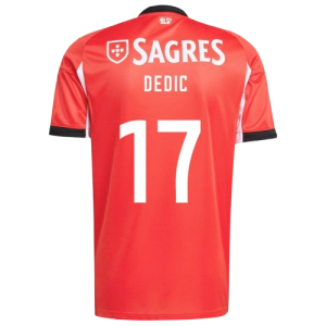 Amar Dedić Benfica 2025/26 Home Jersey