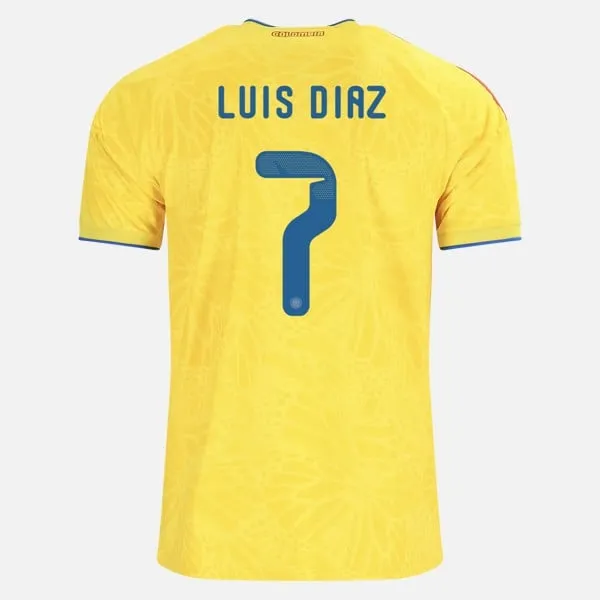 luis díaz colombia 26/27 home jersey
