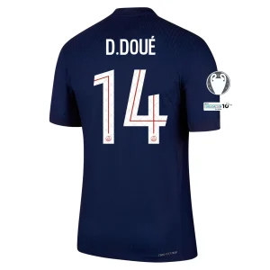 Désiré Doué PSG 2025/2026 Authentic UCL Home Jersey
