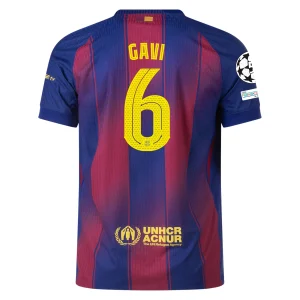 Gavi Barcelona 2025/2026 Authentic UCL Home Jersey