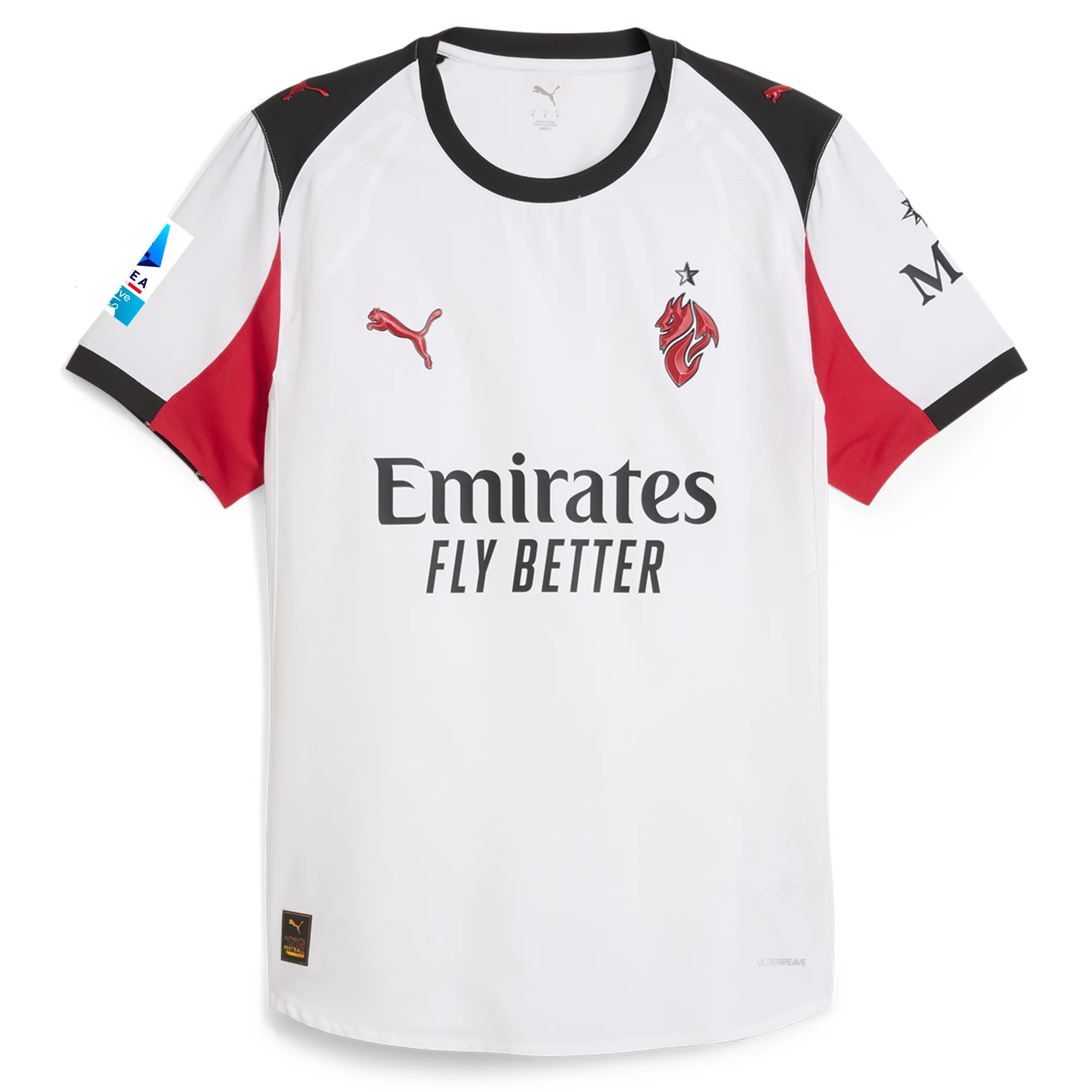 Santiago Giménez AC Milan 2025/2026 Authentic Away Jersey - Image 2