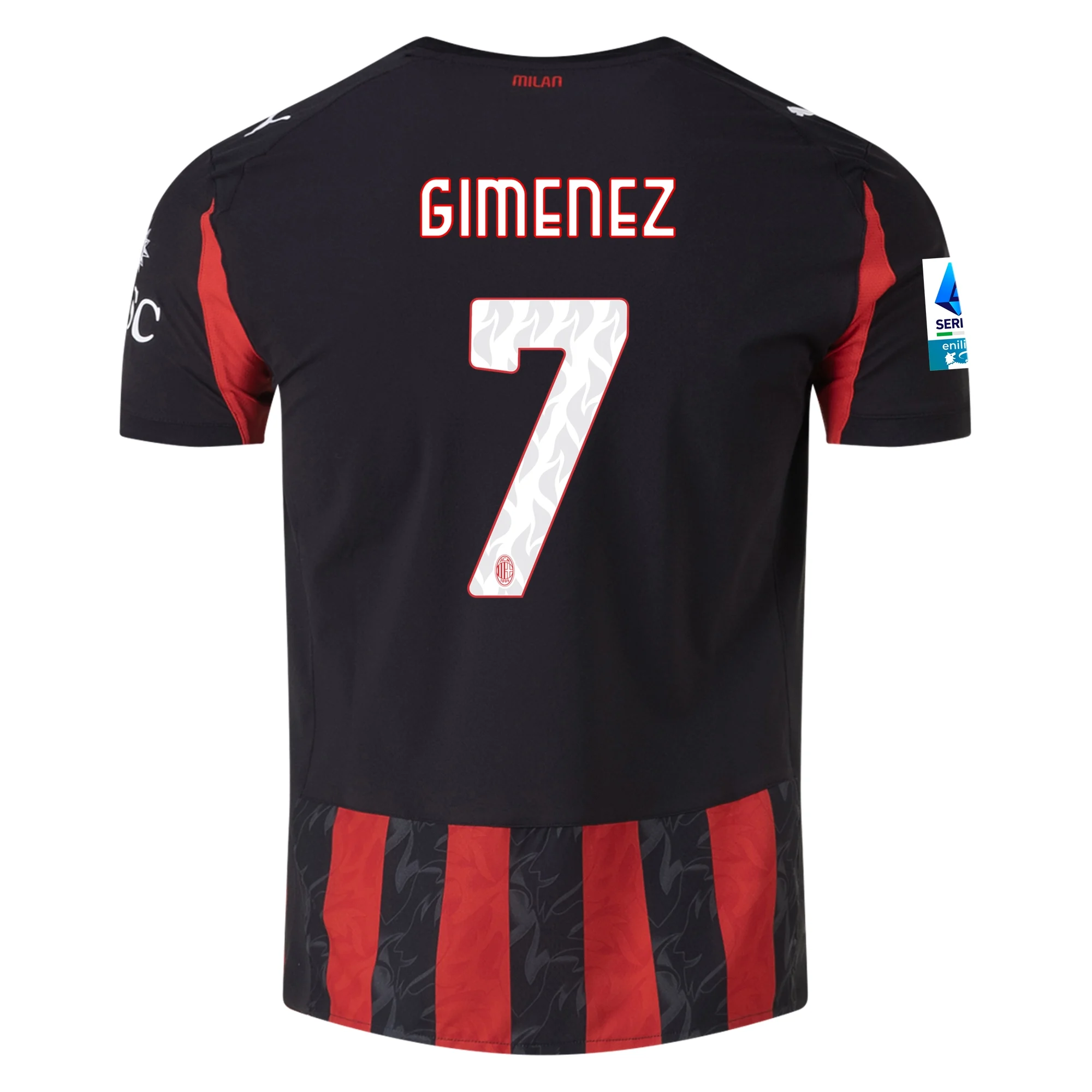 Santiago Giménez AC Milan 2025/2026 Authentic Home Jersey