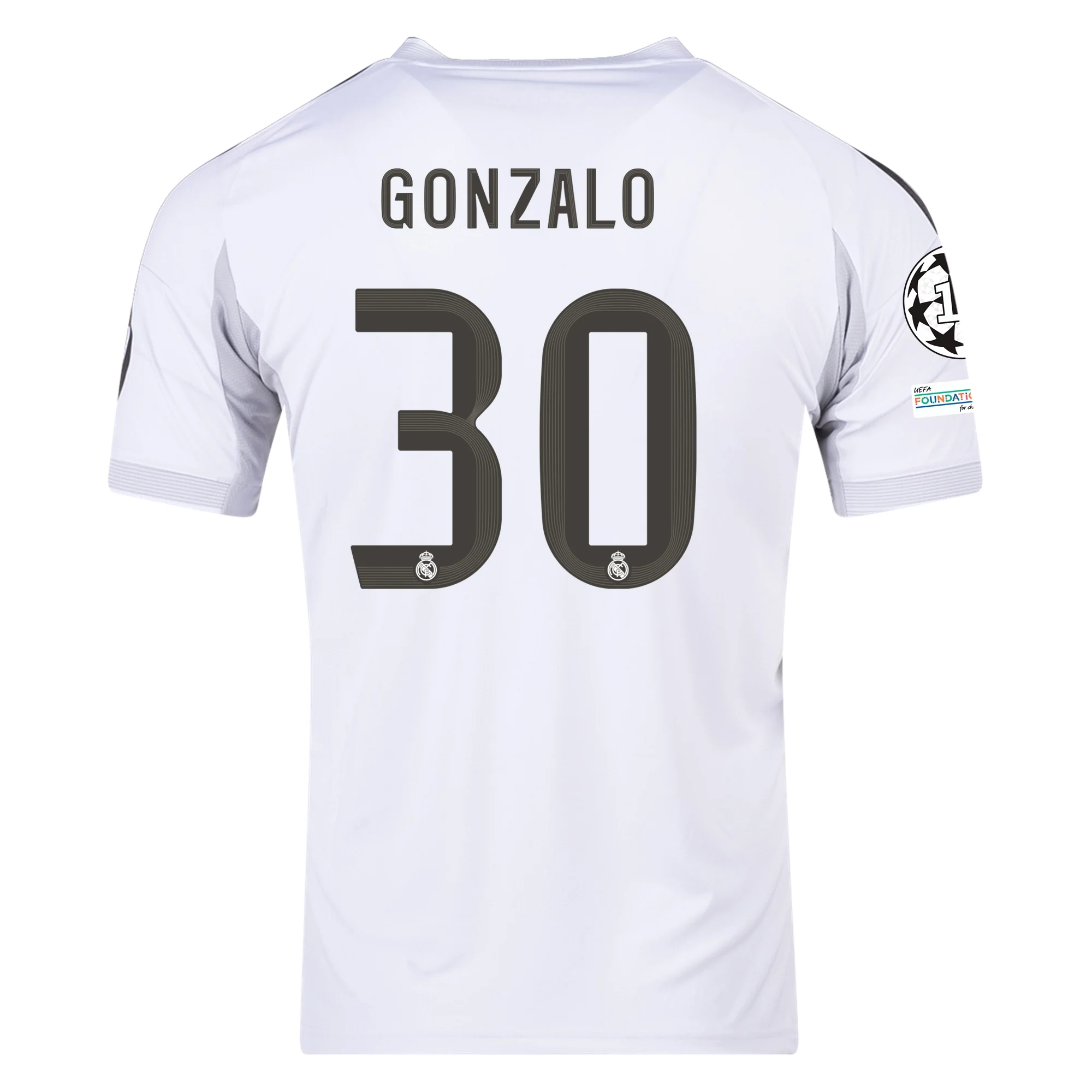 Gonzalo García Real Madrid 2025/2026 Home Jersey