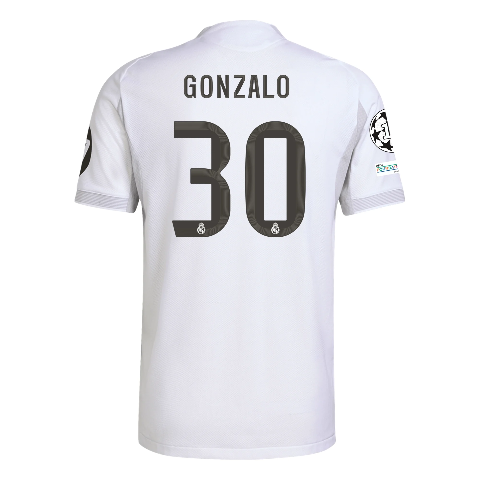Gonzalo García Real Madrid 2025/2026 Authentic Home Jersey