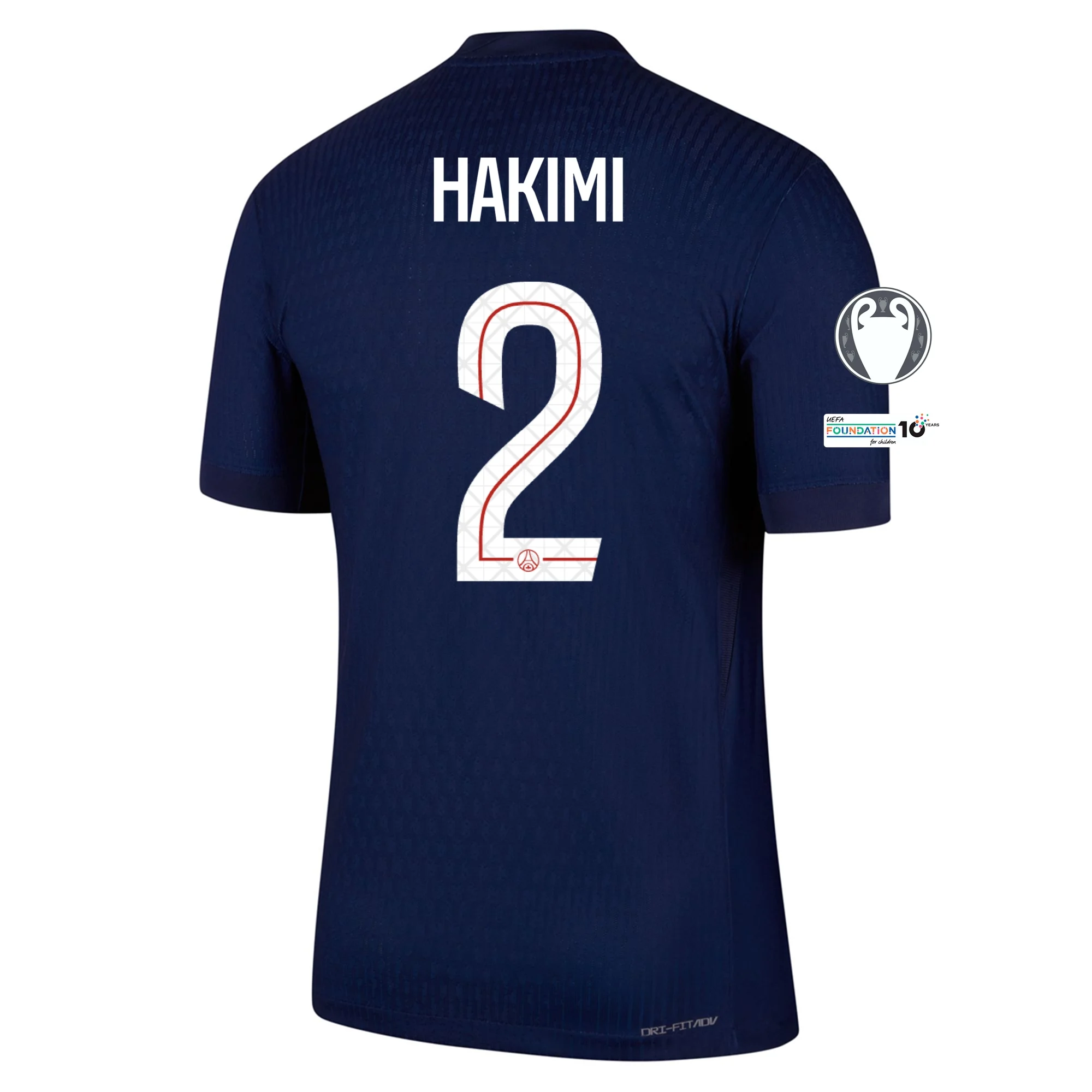 Achraf Hakimi PSG 2025/2026 Authentic UCL Home Jersey