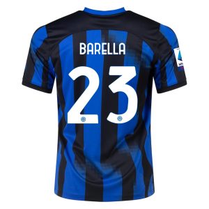 Nicolò Barella Inter Milan 23/24 Home Jersey