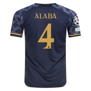David Alaba Real Madrid 23/24 Away Jersey