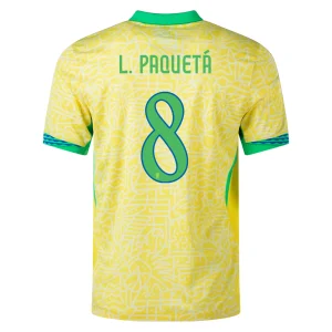 Lucas Paquetá Brazil 2024/25 Authentic Home Jersey