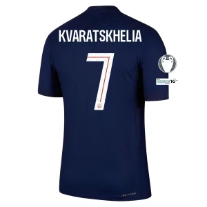 Khvicha Kvaratskhelia PSG 2025/2026 Authentic UCL Home Jersey