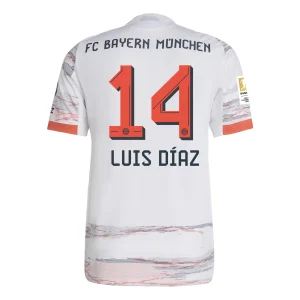 Luis Díaz Bayern Munich 2025/2026 Authentic Away Jersey