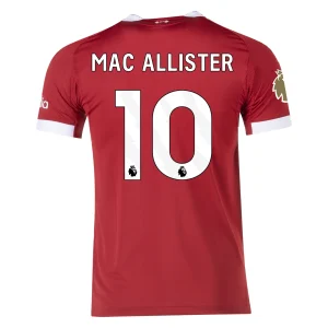 Ale x is Mac Allister Liverpool 2025/2026 Authentic Home Jersey