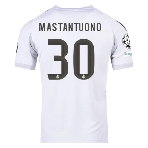 Franco Mastantuono Real Madrid 2025/26 Home Jersey