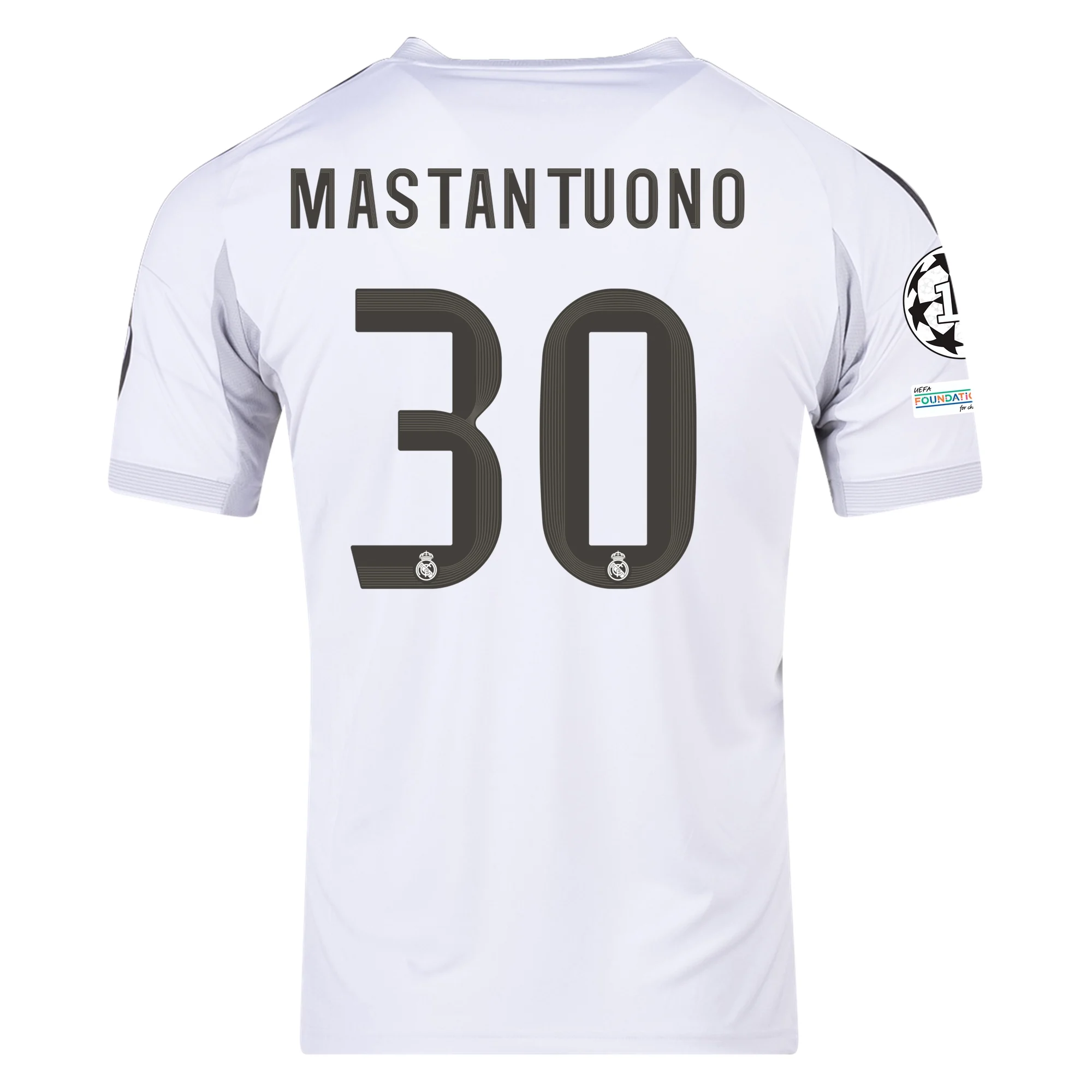 Franco Mastantuono Real Madrid 2025/26 Home Jersey