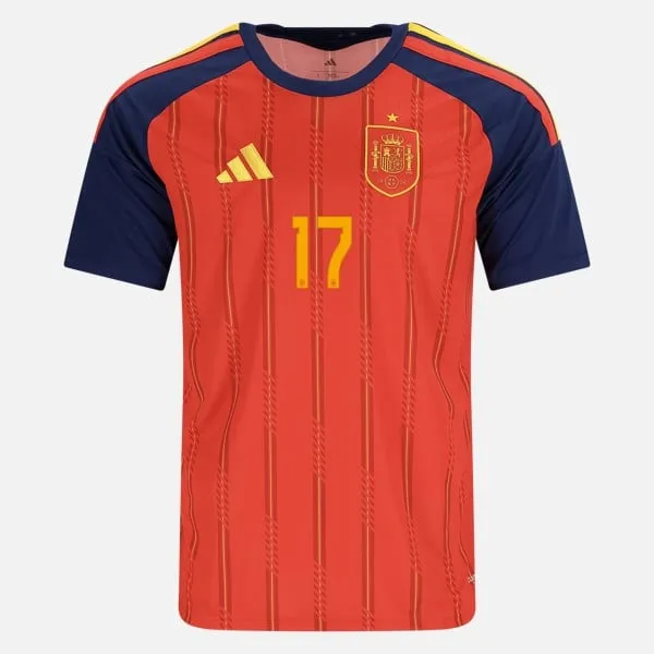 nico williams spain 26/27 home jersey