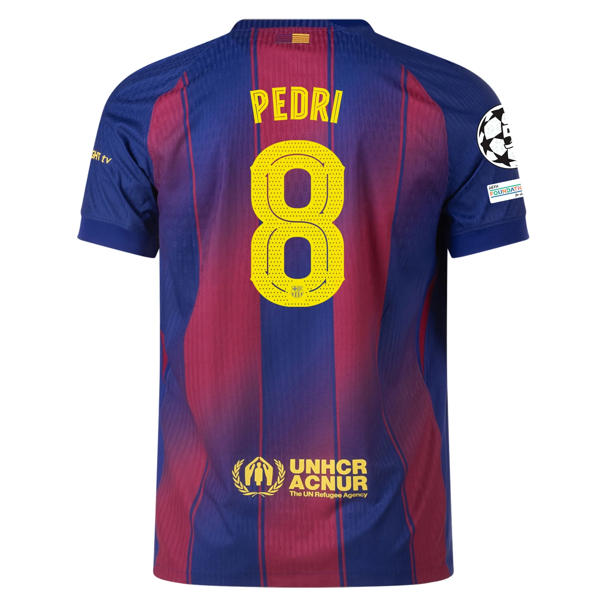 Pedri Barcelona 25/26 Authentic UCL Home Jersey