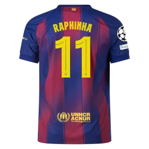 Raphinha Barcelona 2025/2026 Authentic UCL Home Jersey