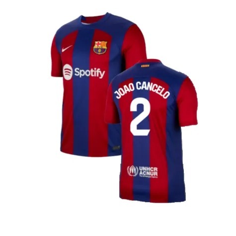 João Cancelo Barcelona 2023/24 Home Soccer Jersey - Image 2