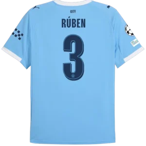 Rúben Dias Manchester City 2025/26 UCL Home Jersey