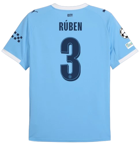 Rúben Dias Manchester City 2025/26 UCL Home Jersey
