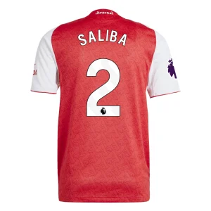 William Saliba Arsenal 2025/2026 Authentic Home Jersey