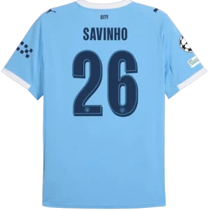 Savinho Manchester City 2025/26 UCL Home Jersey
